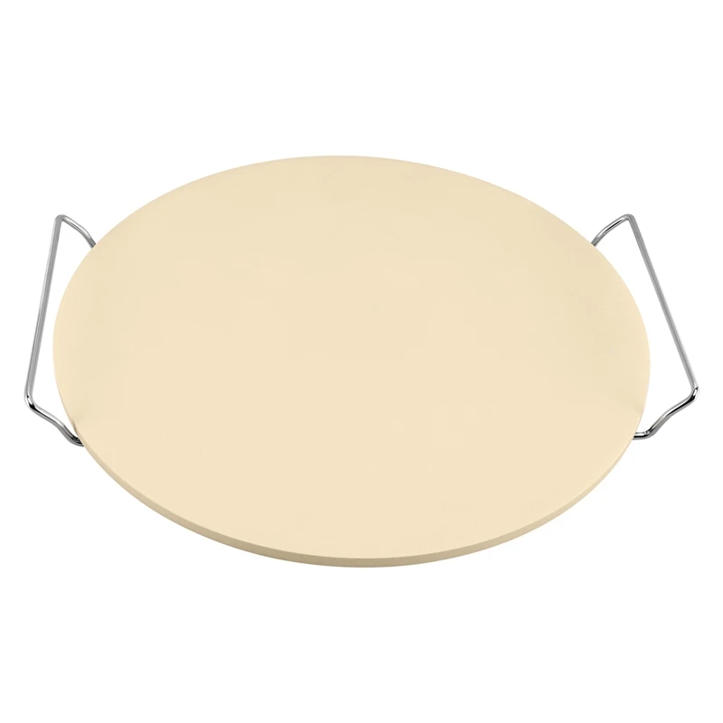 

Pizza Stone Set-13 Pizza Stone For Grill And Oven With Foldable Metal Pizza Peel And Accessories Set