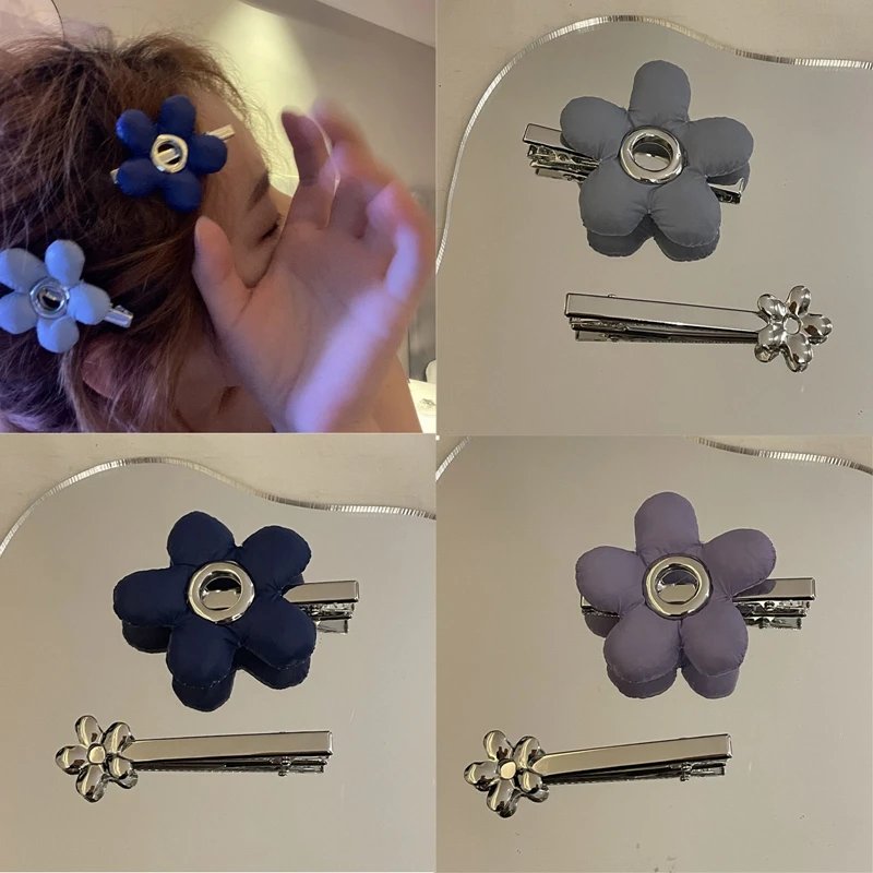 

Summer Trendy Color Set Hairpin Soft Leather Sunflower Large Edge Clip Hair Clips Hair Accessories
