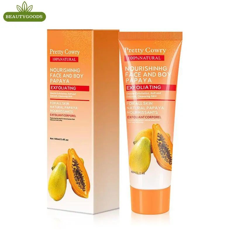 

100g Papaya Deep Cleansing Exfoliating Peeling Gel Moisturizes Face Organic Facial Cream Scrub Cleaner