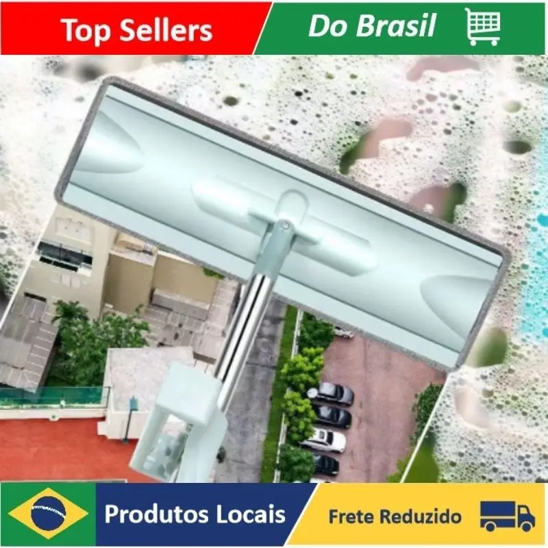 

Esfregão Rodo Inteligente 360º Limpa Rápido Super Flexível