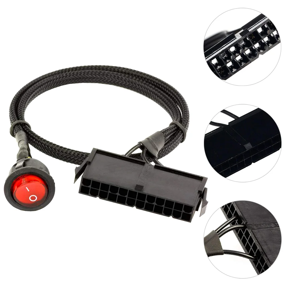 

Motherboard Power Switch Replacement Practical PC Power Button Power Supply Jumper Bridge Cable ATX Power Supply Starter
