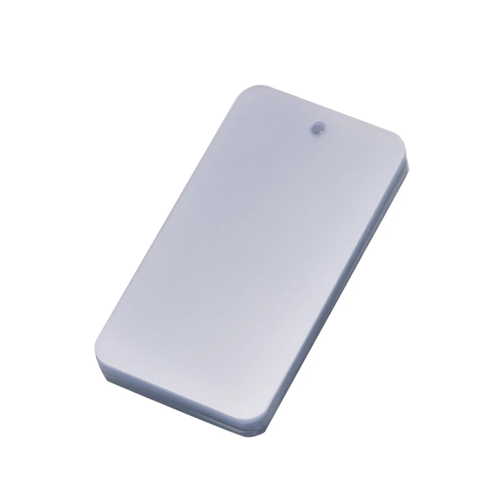 Пустые пластиковые подвески из ПВХ 5x9 см