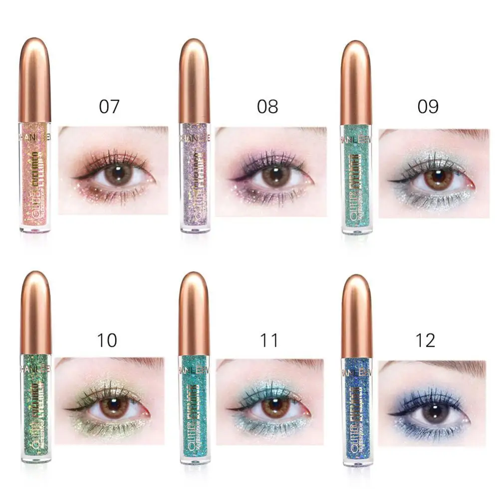 

Glitter Liquid Eyeshadow Sparkling Eyes Brighten Face Lying Silkworm Diamond Highlight Eyeshadow Pearlscent Shimmer Sequins