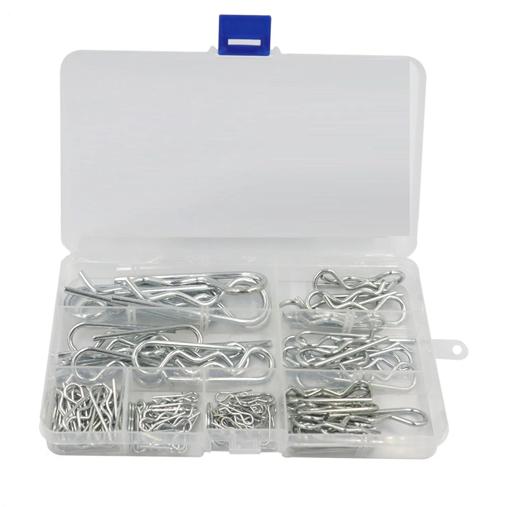 Набор штифтов R-типа 125 шт. прочных креплений из углеродистой стали для различных