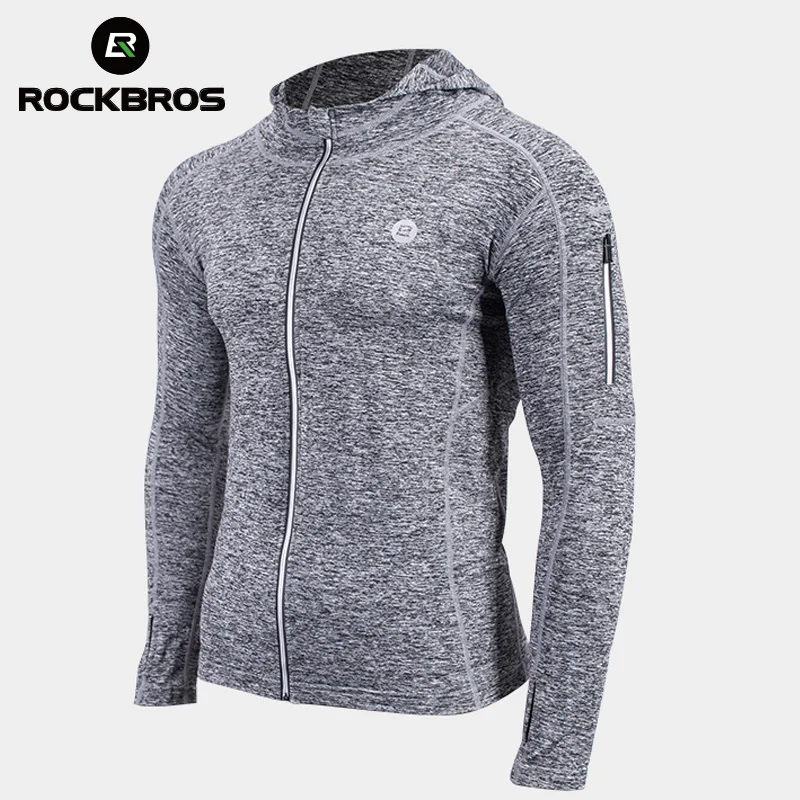 

Велосипедная куртка ROCKBROS в стиле унисекс, впитывающая пот Джерси, дышащее тренировочное пальто, быстросохнущая спортивная одежда, велообор...