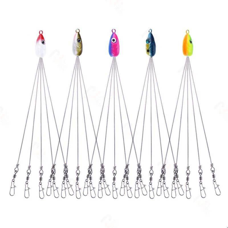 

Outdoor fishing group sequins 20cm group Luya fake bait balance pin lead head hook fishing group attack fishing