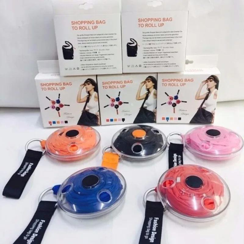 

Многоразовые сумки для покупок, портативная складная Экологически чистая сумочка-тоут с клипсами, стильная креативная складная сумка через плечо для покупок