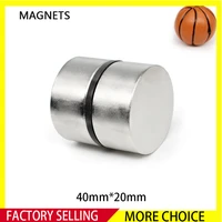 12pcs 40x20 mm thick rare earth neodymium magnet 40x20mm big strong round magnets n35 permanent disc search magnet 4020