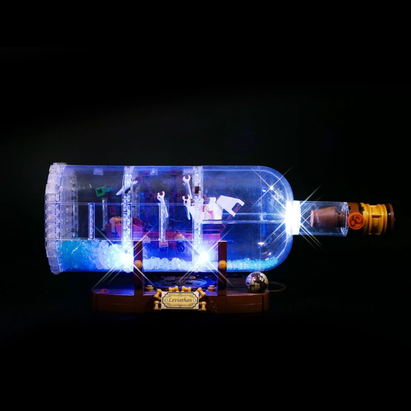 LED Light Kit for 21313 Ship In A Bottle Building Blocks Set