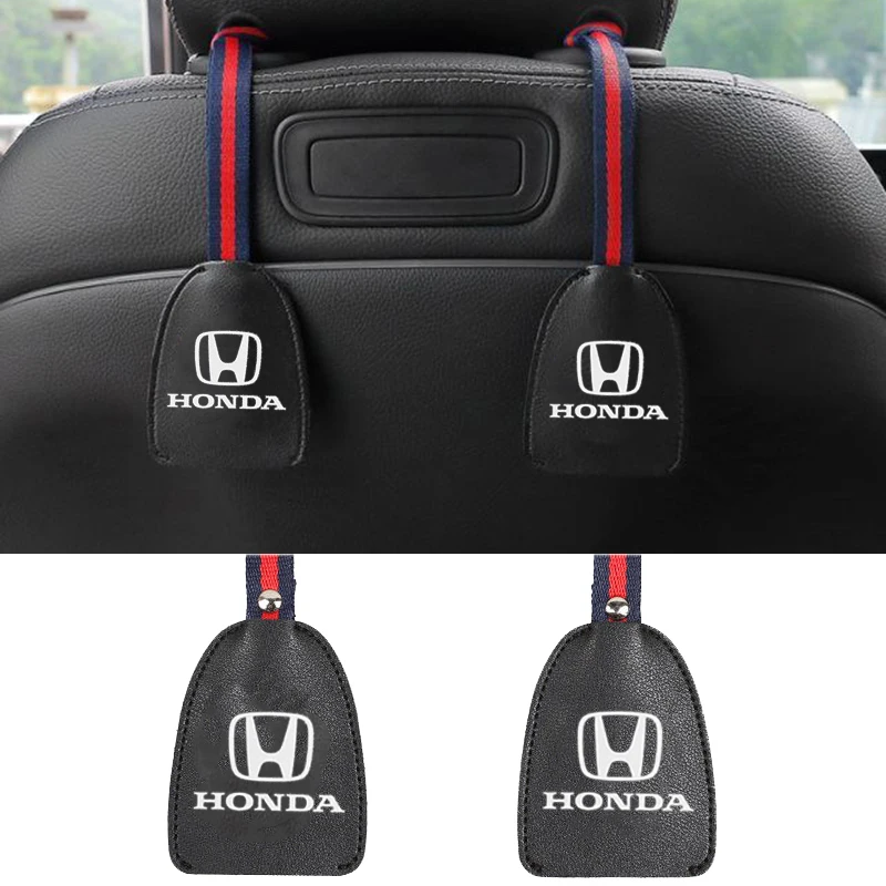 

Кожаные крючки для подголовника заднего сиденья автомобиля, Стайлинг для Honda Accord Odyssey CRV, подходит для джазовых искусств, городских кроссовы...
