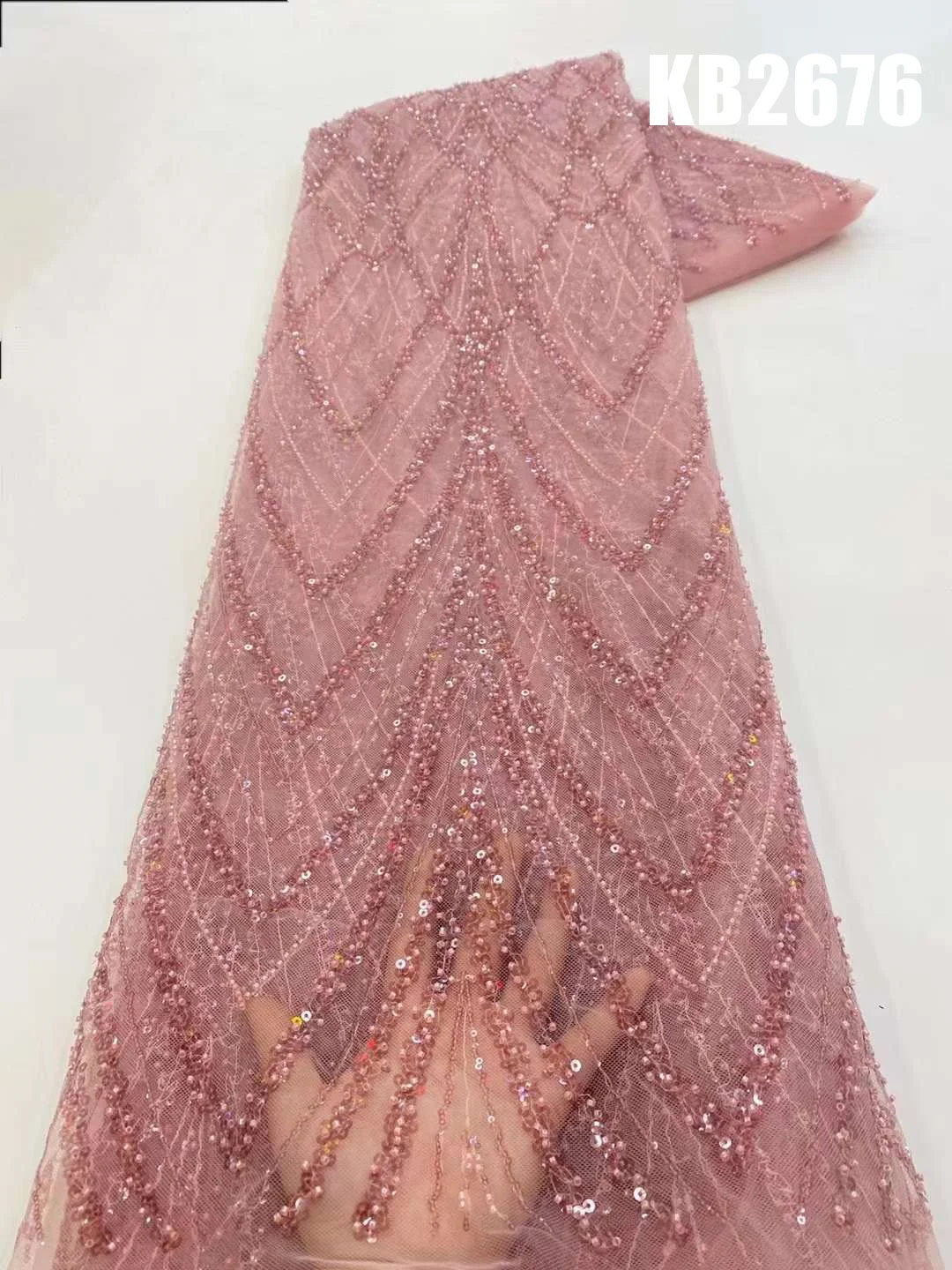 

Nigeria Gorgeous Sequence Lace African Long Prom Gowns Luxury Evening Dresses 2023 For Woman Party KB2676