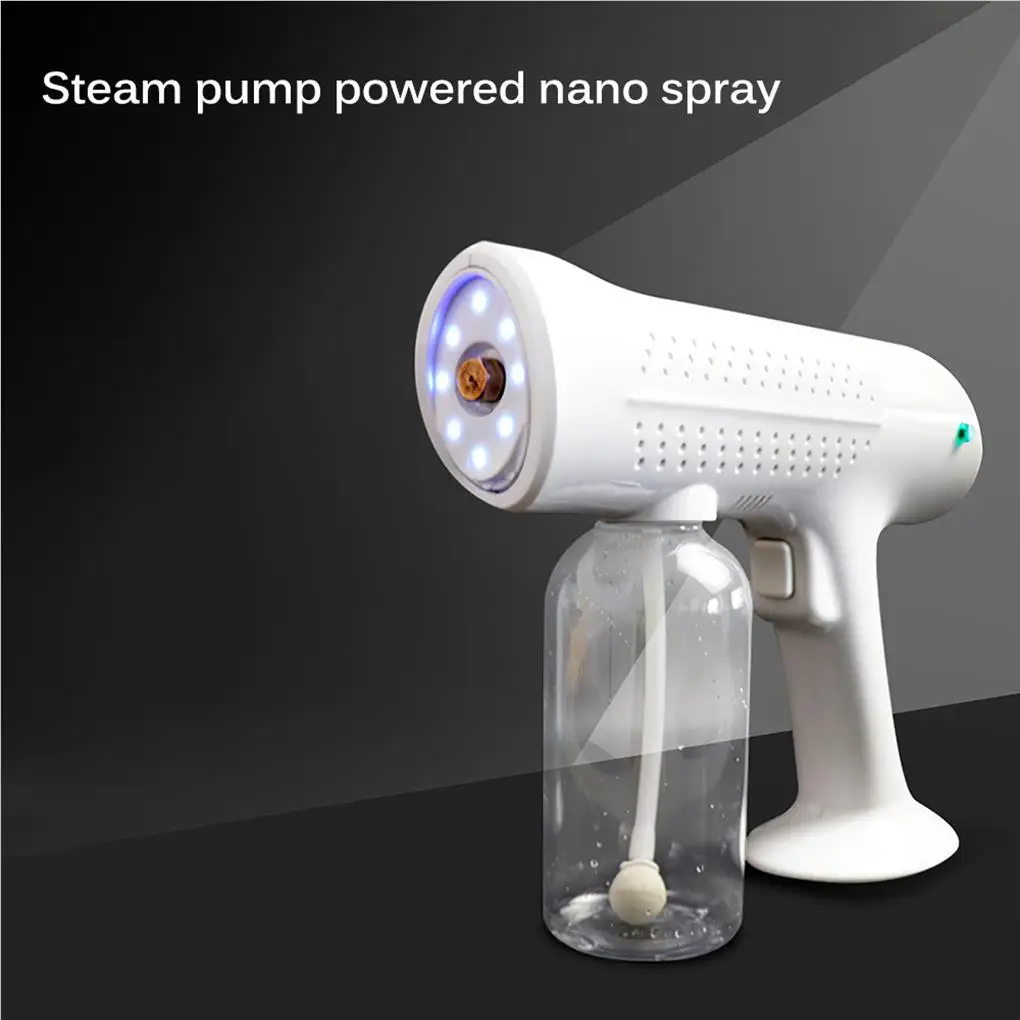 

500ml Portable Wireless Rechargeable Sprayer Blue Light Fog Disinfection Machine