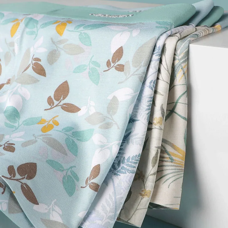 3PCS Men Underwear Modal Seamless Print Refreshing Man Boxers Underpants Recycled Fiber Breathable Mens Panties Boxershorts