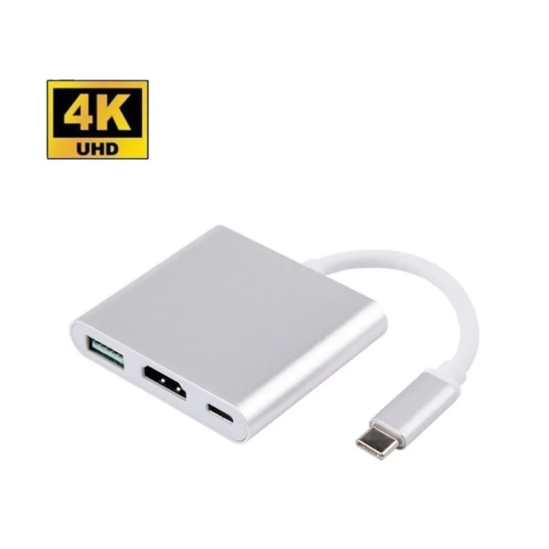 

Hdmi-compatible Hd Adapter Cable 10 Gbps Usb3.1 Type-c To Hd Multimedia Converter Data Transfer Usb-c Multi-port Adapter