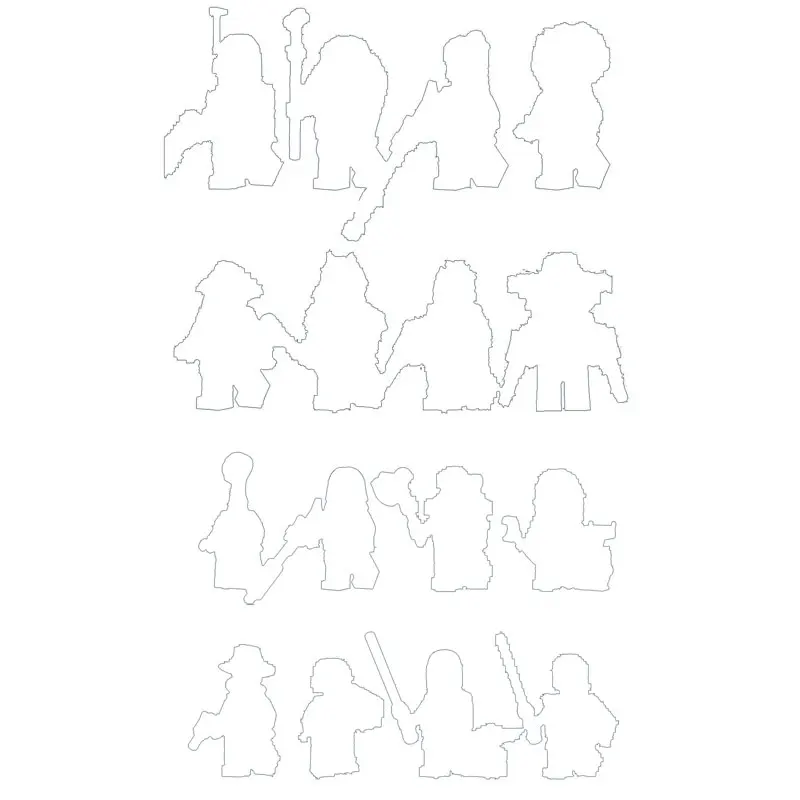 MOC KM66020-66028 аниме фигурки кирпичи 1 шт. собранные совместимые строительные блоки