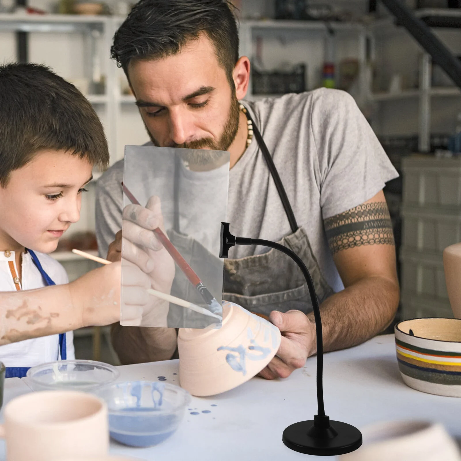 

Увеличительное стекло с подставкой, настольное увеличительное стекло с вышивкой 4X