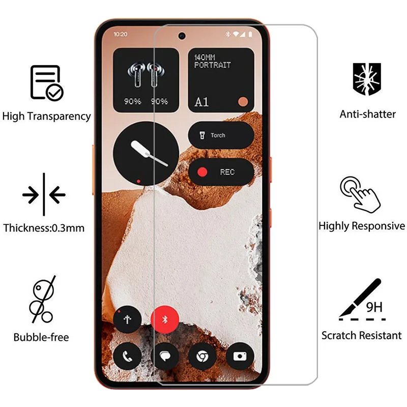 Фото Защитное закаленное стекло для Nothing CMF Phone 1/2 Pro, защитная пленка для CMF Phone 1/2 Pro, пленка-покрытие для Nothing Nothing Phone 1/2 Pro №2