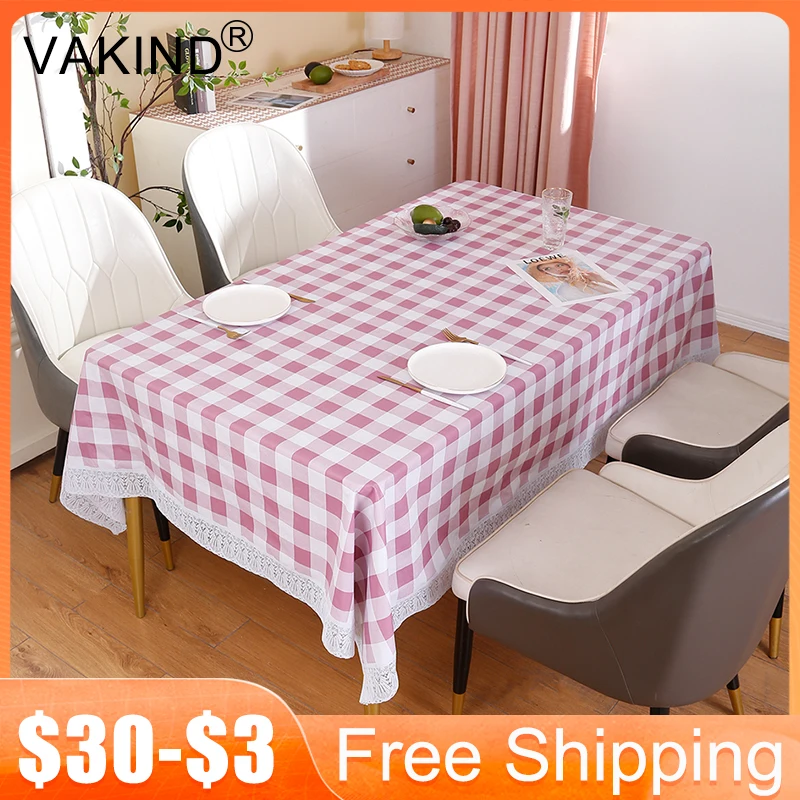 

Утолщенная прямоугольная скатерть, водонепроницаемая скатерть в клетку, нескользящая скатерть для стола, маслостойкая Скатерть для стола, ...