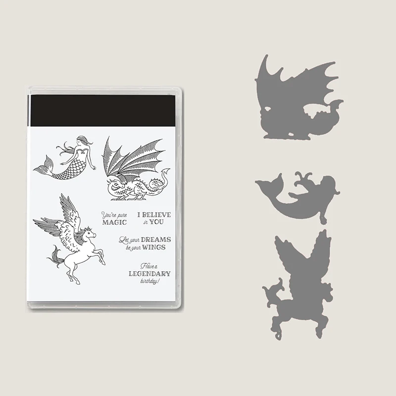 

New Arrival Mermaid 2022 Metal Cutting Dies and Clear Stamps DIY Scrapbooking Card Paper Crafts Making Photo Album Decor