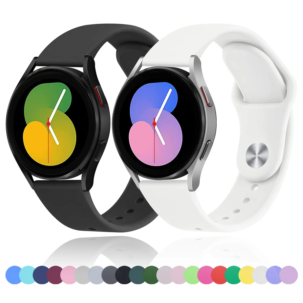 

Silicone strap For Samsung Galaxy watch 6/5/4/pro/Classic/Active 2/Gear S3 frontier 20mm 22mm bracelet Huawei GT 2/2e/3 pro band
