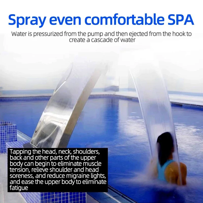 Распылительная насадка для бассейна массажная из нержавеющей стали плечо шея и