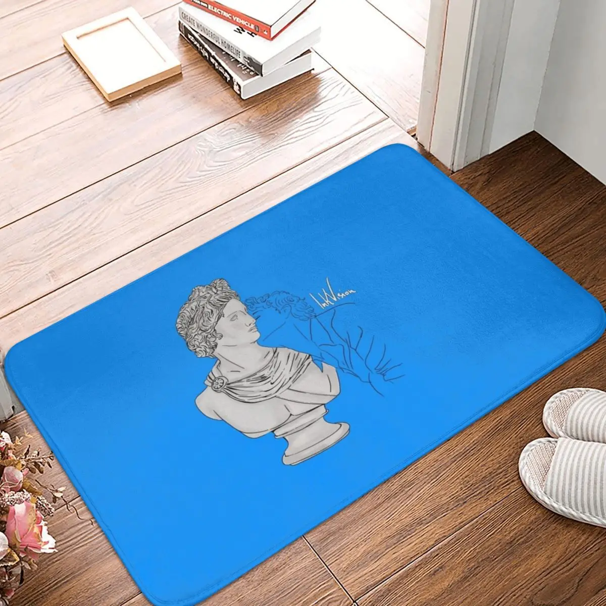 

Kiss-Blue коврик у двери ванной греческая мифология ковер Декор вход гостиная домашняя кухня спальня прочный прикроватный коврик для ванной