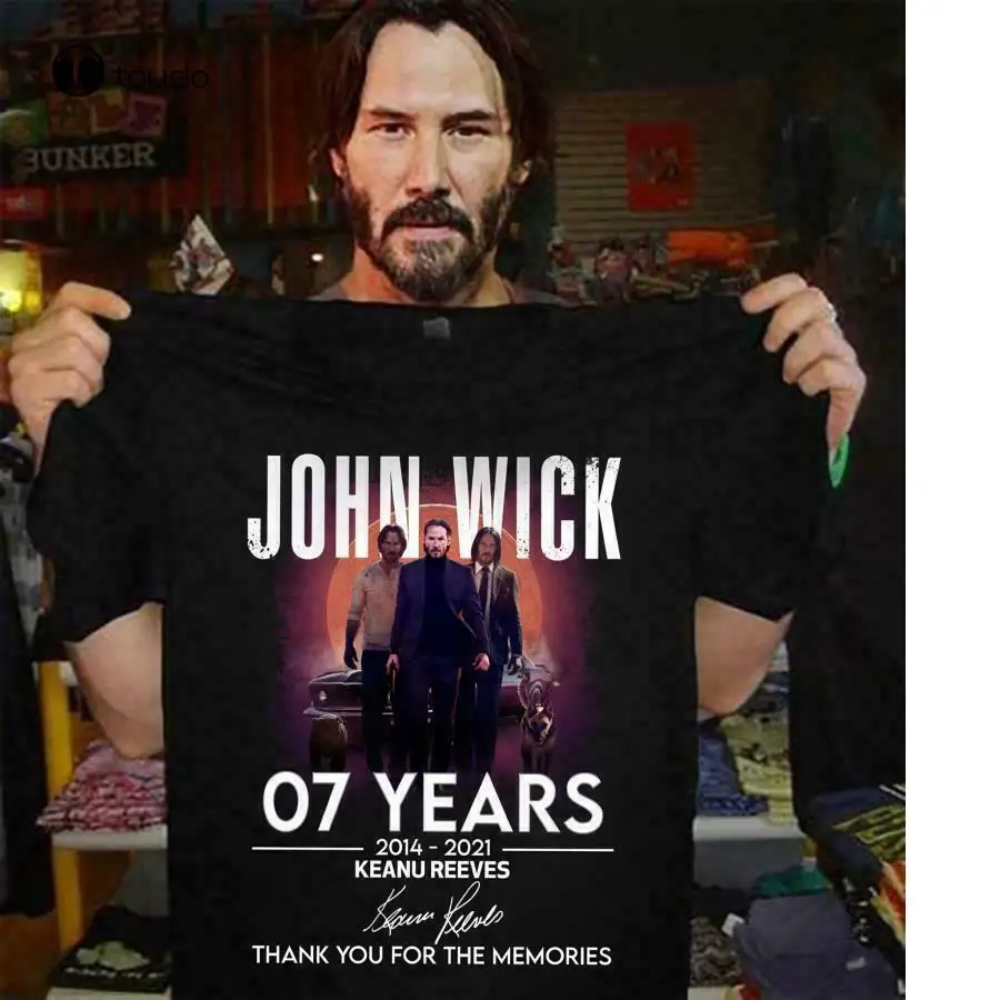 

Футболка унисекс из хлопка с надписью John Wick, 07 лет, 2014-2021