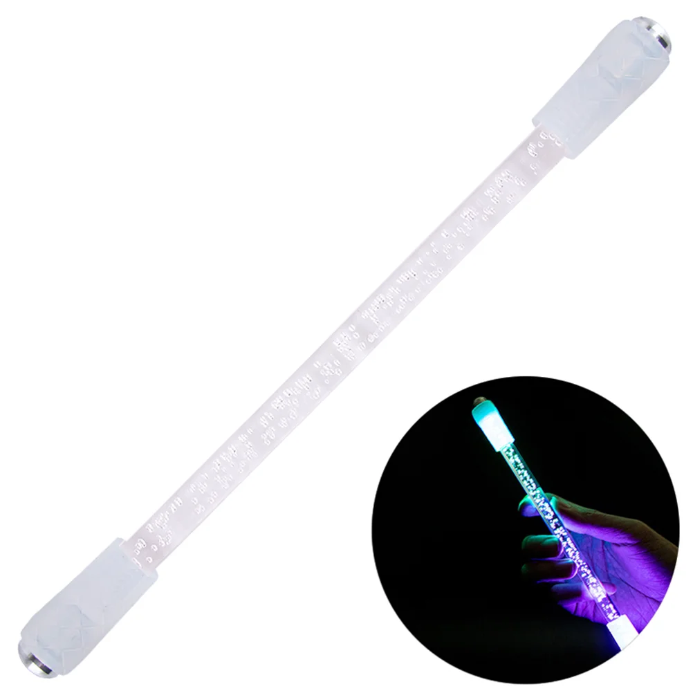 

Non-Slip Decompression Fliping Pen LED Rolling Finger Rotating Pen Illuminated Ballpoint Pen Student Entertainment Supplies