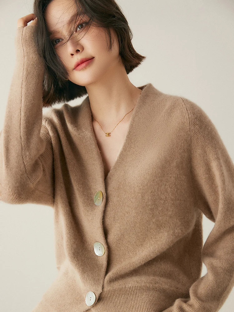 Женский кашемировый кардиган на осень-зиму