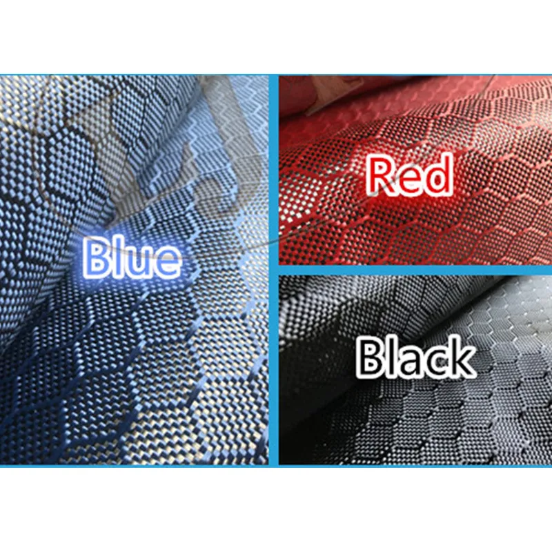 

[Grade A+] 3K 240gsm Real Carbon Hexagonal Honeycomb Carbon Fabric Kevlar mixed textile Black Red Blue yellow 100cm/40" width