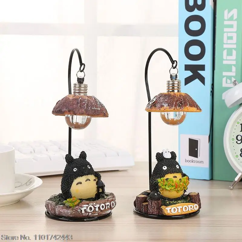 

Hot Totoro Led Night Light Ornaments Studio Ghibli Anime Kawaii Decoration Funny Cartoon Home Room Decor Office Desk Accessories