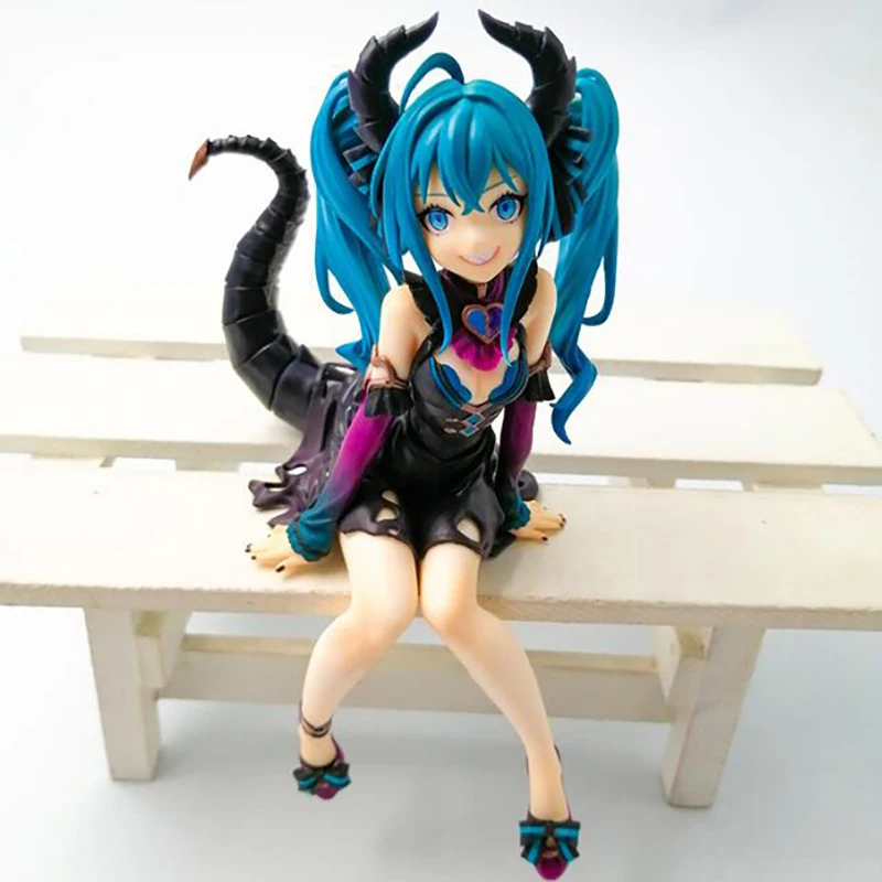 Anime Little Devil Hatsune Miku Action Figures Kawaii Long Hair Sakura Sexy Girls Figure PVC Collectible Model Toys Girl Gift