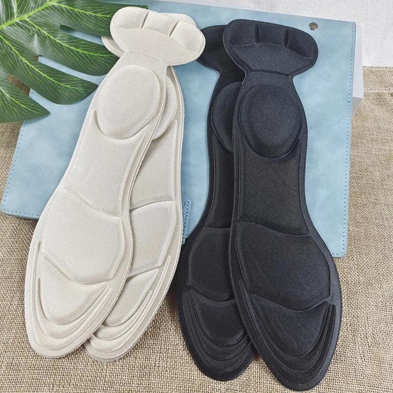 Comfort Breathable Memory Foam Insoles for Women High-heel Shoes Anti-slip Cutable Foot Care Massage Protection Shoe Pad 1/2pair
