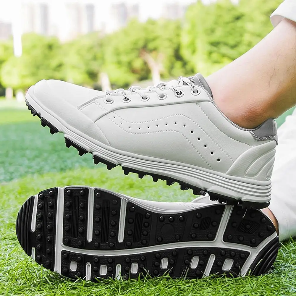 

Fashion Waterproof Men Golf Shoes Professional Lightweight Trainers Sport Outdoor Sneakers Golfing Golfer Footwear Athletic N2o1