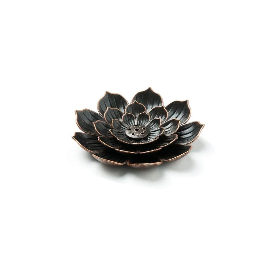 

Металлическая Подставка Для Благовоний В Форме Лотоса Со Съемной Пепельницей Для Ароматических Палочек