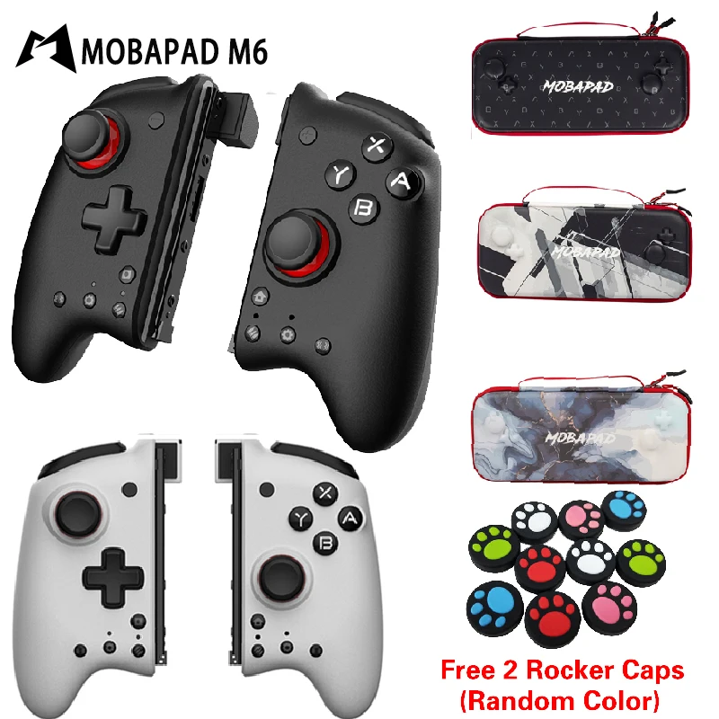 MOBAPAD Mechanical Handle + Storage Bag Carrying Case for Gemini  M6 Game Controller Gamepad Joystick For Nintendo Switch OLED