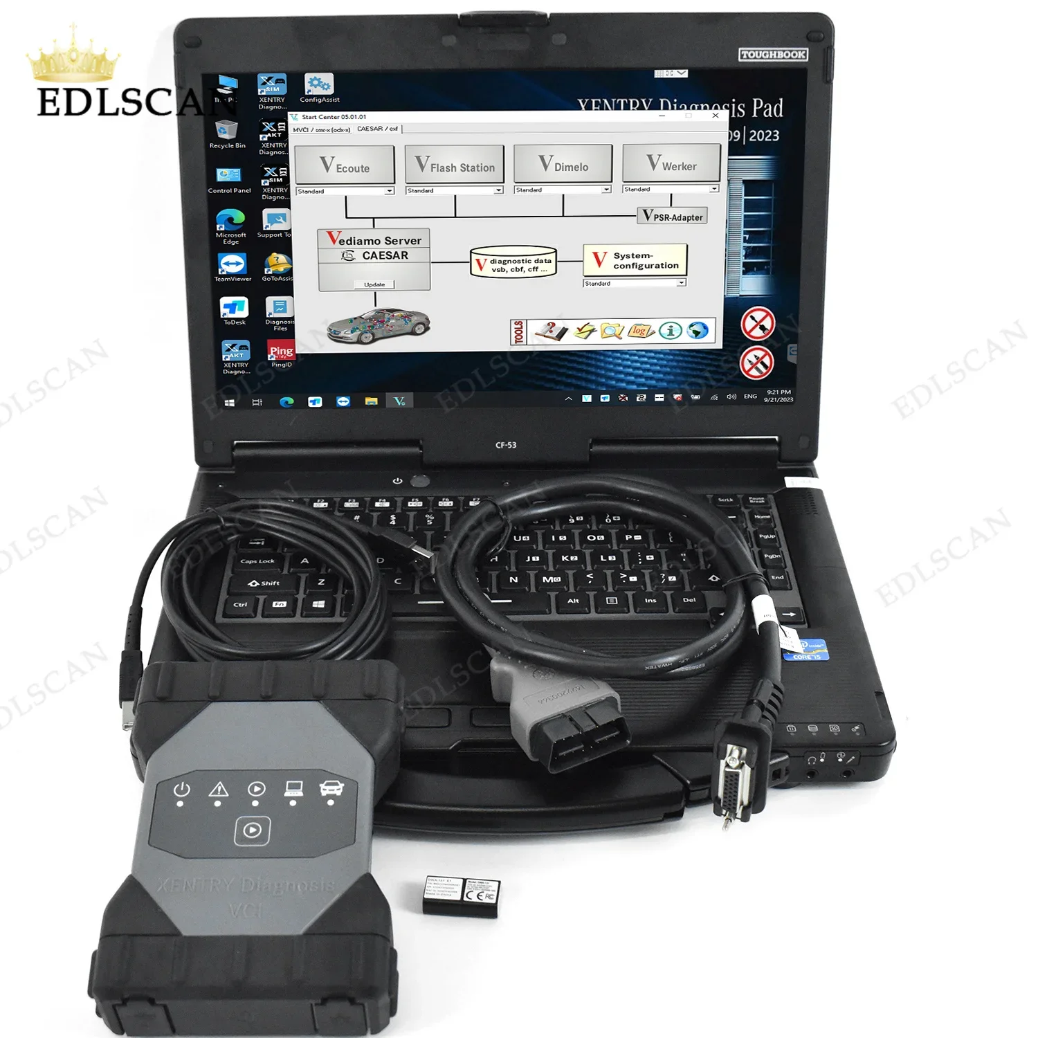 Toughbook ноутбук CF53 для MB Star C6 DOIP WIFI Поддержка CAN BUS с программным обеспечением