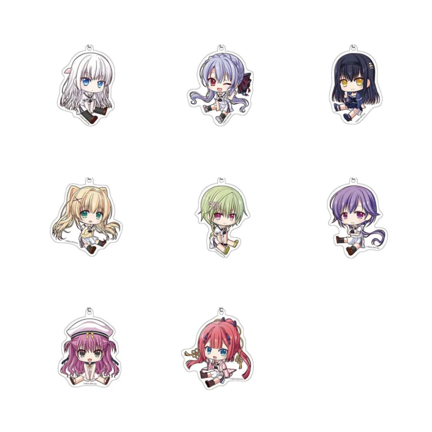 Фото Игра Naruse Shiroha Sorakado Ao Kushima Kamome брелок кукла аниме Tsumugi Wenders акриловый брелок кулон для подарка №1