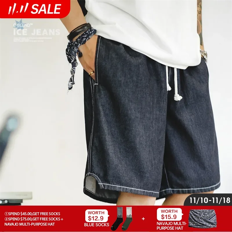 Мужские джинсовые шорты Maden рабочая одежда в американском стиле повседневные