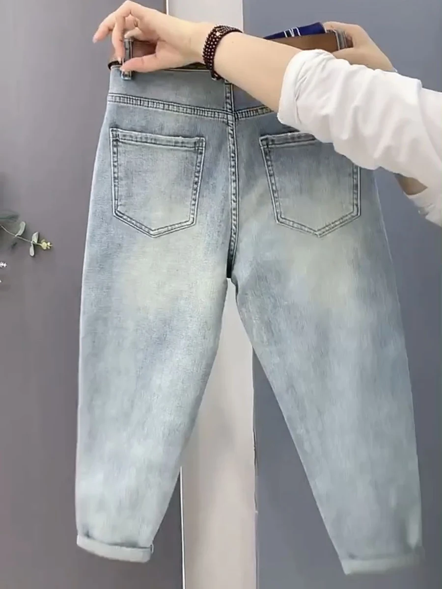 Женские джинсы Y2k модель 2024 года новые женские с завышенной талией обтягивающие