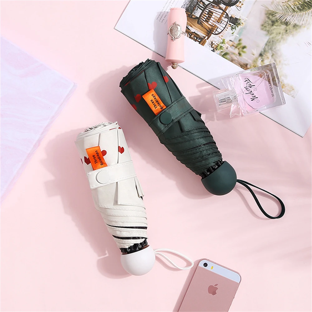 Простой и стильный ультралегкий маленький зонт для защиты от УФ-лучей Зонт с