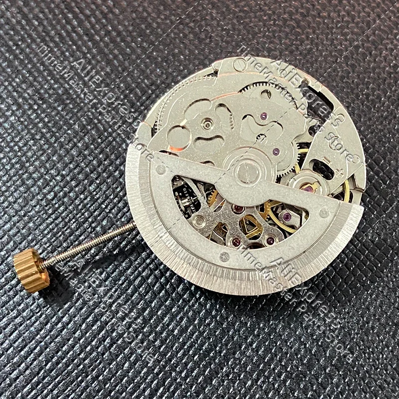 Новый китайский механизм 8N24 трехконтактный полый автоматический механический