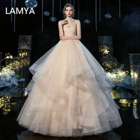 lamya tiered v neck brace wedding dress lace champagne white ruched tassel bride dress gown vintage plus size customer 2 28w