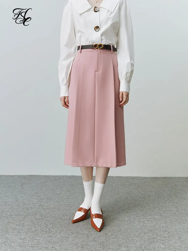 Юбка женская трапециевидная прямая в Корейском стиле на осень 2022 |