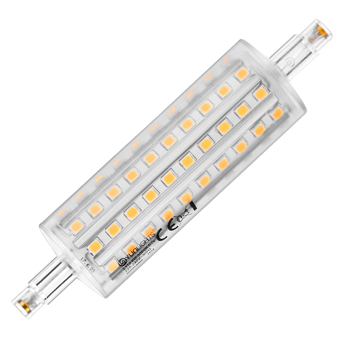 

R7S Base LED Bulb 8W Daylight Warm White 3000K LED Corn Bulbs for Indoor Outdoor Street Lamp Basement