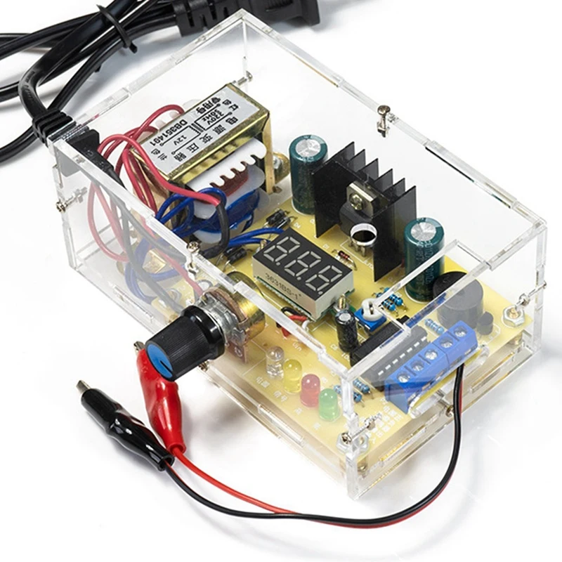 LM317 Регулируемый источник питания с регулируемым напряжением DIY Kit AC 220 В