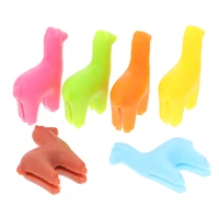6pcs markers charm cocktail drink markers silicone cup lables cocktail glass markers party glass marker drink rings
