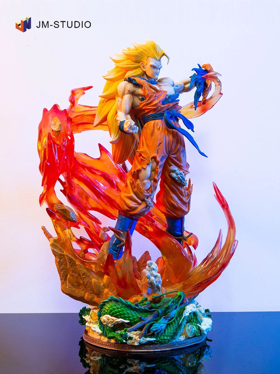 Dragon Ball Series Gk Ls Super Saiyan Sun Wukong 46 см Статуя Большая сцена Световая фигурка Фигурка