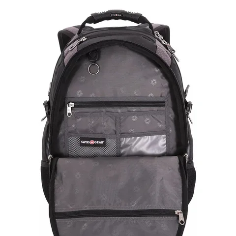 Рюкзак Swissgear 15'' чёрный/серый 35х23х48 см 39 л | Багаж и сумки