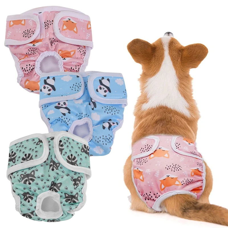 Elastic Waist Dog Diaper Pet Avoid Harassment Pet Diaper Female Sanitary Menstrual Physiological Panties Estrus Safety Underwear
